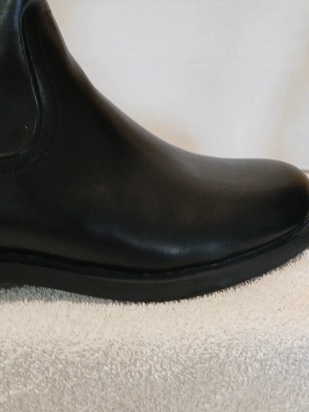 St Johns Bay Black Winterwood Riding Boots Quilted Shaft Buckle Zip W-9